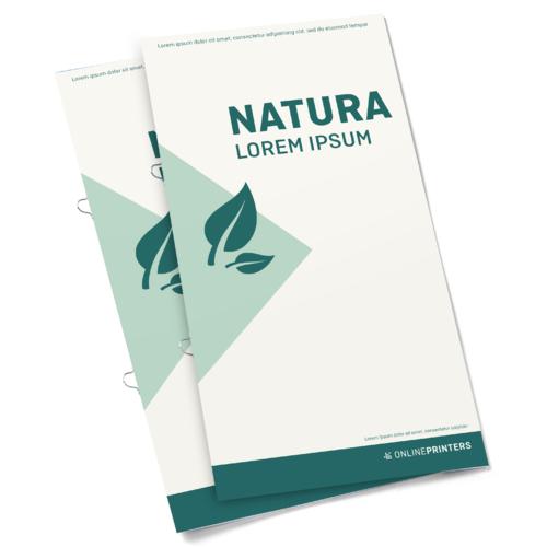 Broschüren, Öko-/Naturpapiere, DIN lang 7