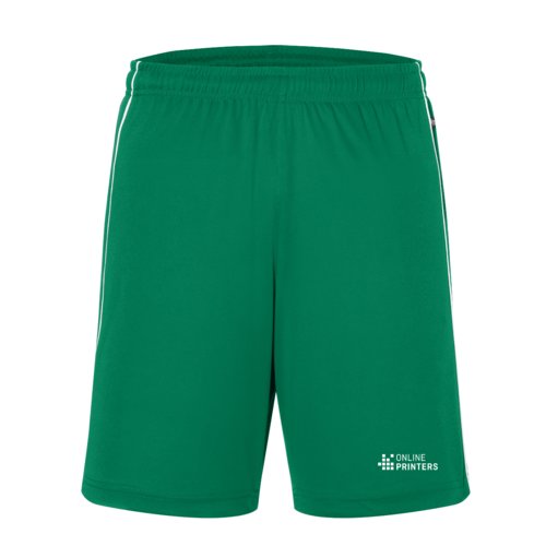 Gr�ne Teamshorts aus Funktionsmaterial mit elastischem Bund.