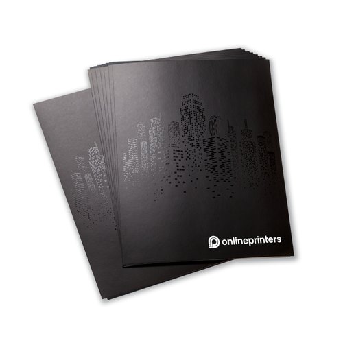 Papier-Flyer mit partiellem UV-Lack.