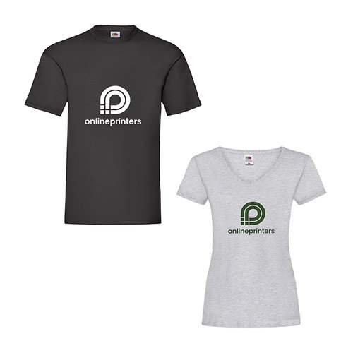 Baumwoll-T-Shirts mit kurzen rmeln und Rundhalsausschnitt.