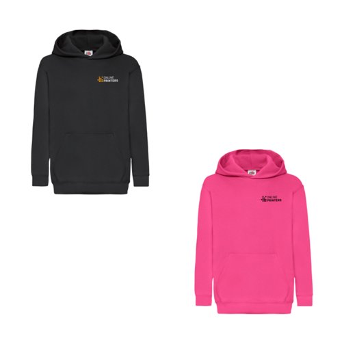 Kinder-Hoodie mit Kapuze und Kngurutasche.