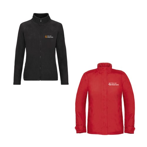 Damen Jacke mit durchgehendem Reiverschluss.