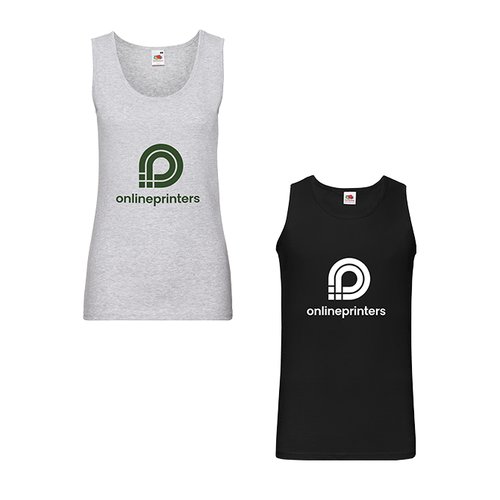 Tanktop aus Stoff mit gerippten Kanten.
