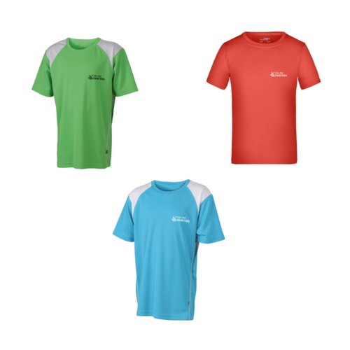 Sportbekleidung fr Kinder aus atmungsaktivem Material.