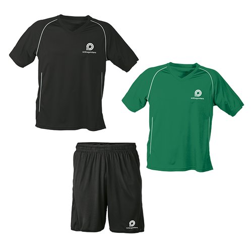 Sport Trikot mit V-Ausschnitt und optionalen farbigen Akzenten.