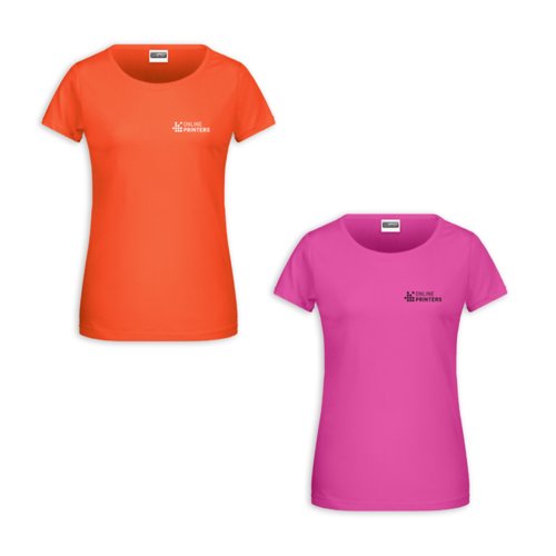 Bio-Baumwoll Damen T-Shirts mit kurzen rmeln.