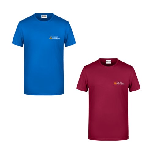 Baumwoll-T-Shirt fr Herren mit kurzen rmeln.
