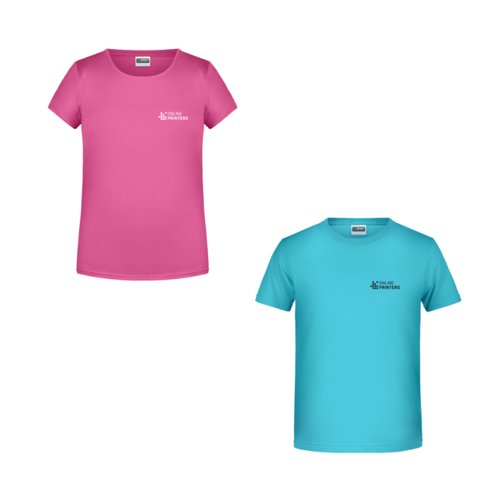 Bio-Baumwoll-Kindershirts mit kurzen rmeln.