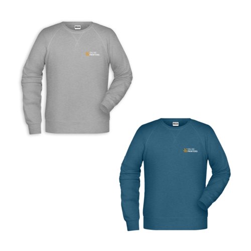 Bio-Baumwoll-Sweatshirt fr Herren mit langen rmeln.