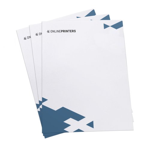 Papierbgen mit Sonderfarben.