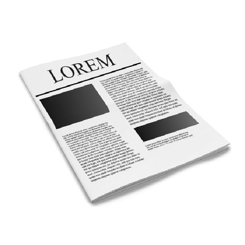 Zeitung im Rollenoffsetdruck.