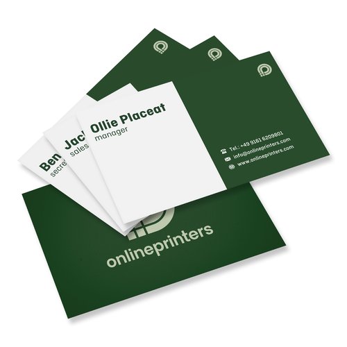 Mehrfachpackung Visitenkarten aus Papier.