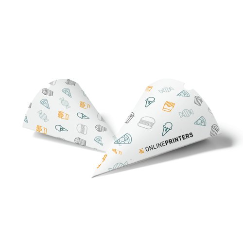 Papier Spitztten, konisch geformt.