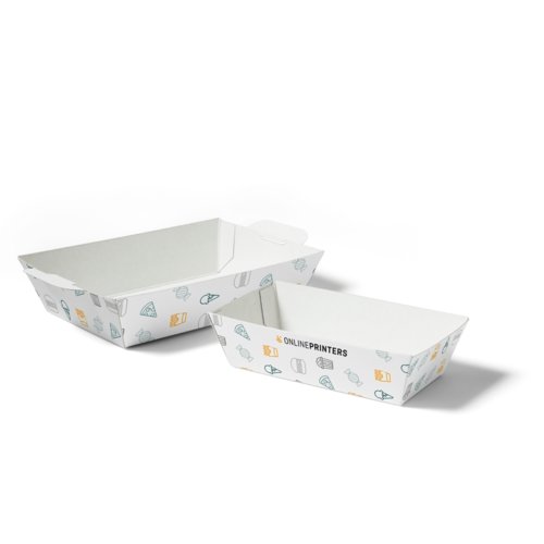 Papierschalen in verschiedenen Gren.