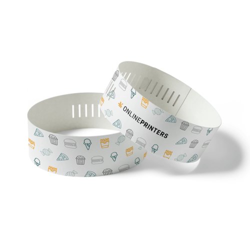 Papier Banderolen mit Stanzungen.