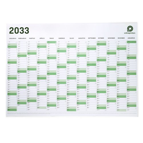 Papier Kalender mit Monatsbersicht.