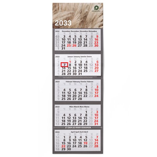 Papier-Monatskalender mit mehreren Blcken.