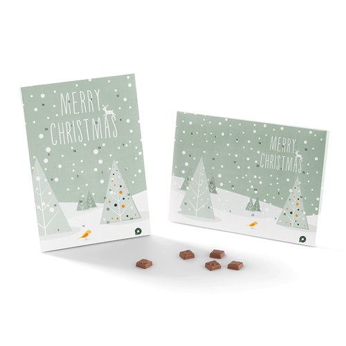 Papier Tisch-Adventskalender zum Aufstellen.