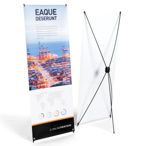 Standard X-Banner mit sen zur einfachen Befestigung.