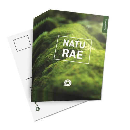 Naturpapier Postkarten.