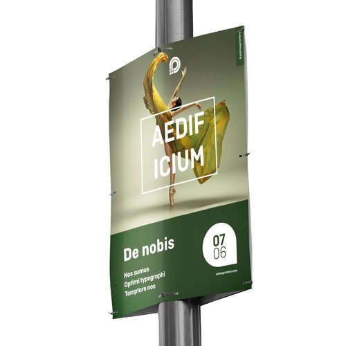 Wetterfestes Plakat fr den Auenbereich mit sen.