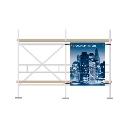 Banner aus widerstandsfhigem Material zur Anbringung an Gersten.