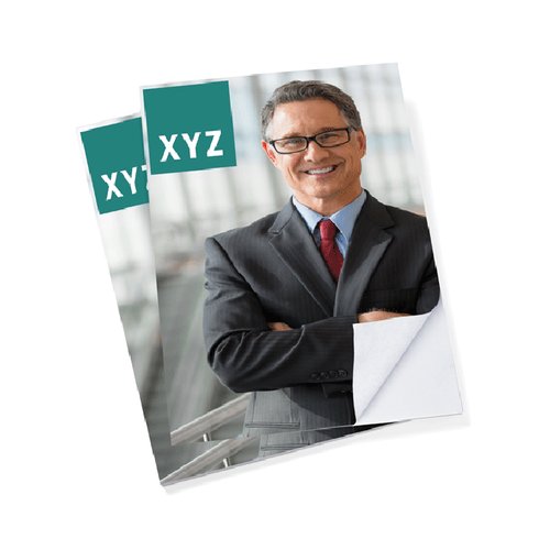 Papier Block mit geleimter Kopfseite