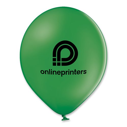 Grner Luftballon aus Latex.