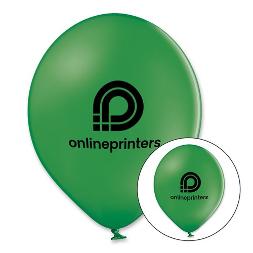 Grner Luftballon aus Latex.
