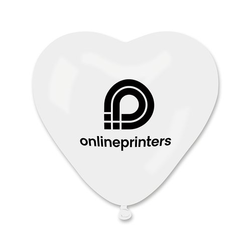 Herzfrmiger Latex-Luftballon, ideal zum Aufblasen.