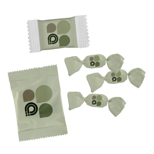 Verpackte Sigkeiten in verschiedenen Formen.