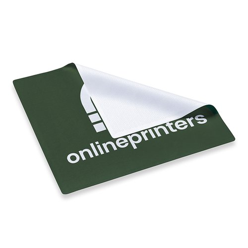 Grne Mikrofaser-Mousepads im 4-in-1 Design.
