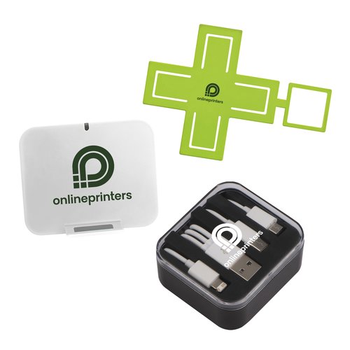 Mehrteiliges Set mit Zubehr fr elektronische Gerte.