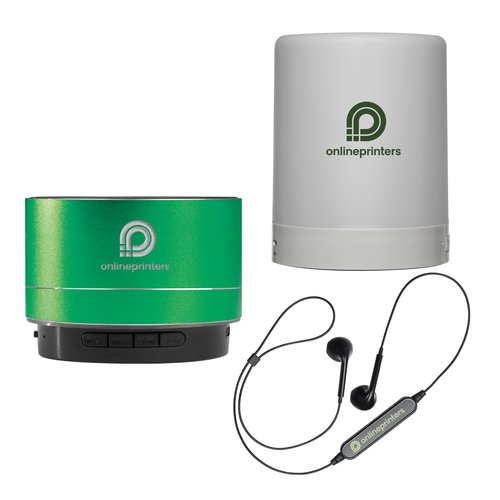 Lautsprecher und Kopfhrer Set.