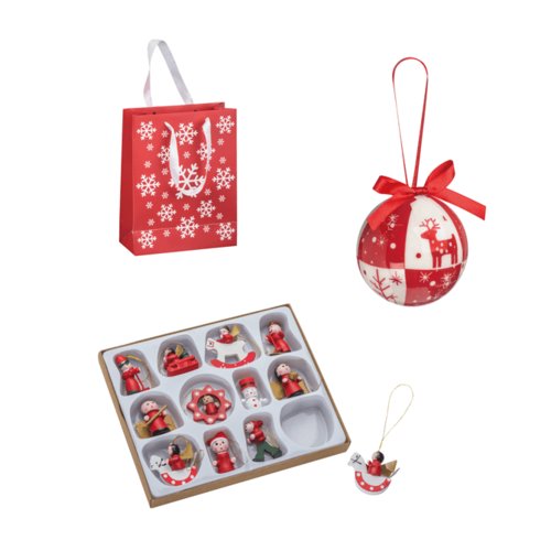 Festliche Produkte zur Weihnachtszeit. Inhalt kann variieren.