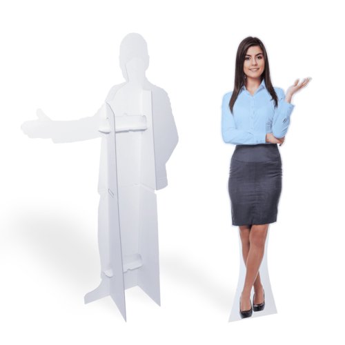 Figuraufsteller aus Pappe mit St�tzfu�.