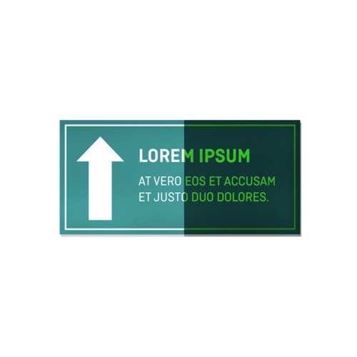 Leuchtender Aufkleber fr den Innen- und Auenbereich.