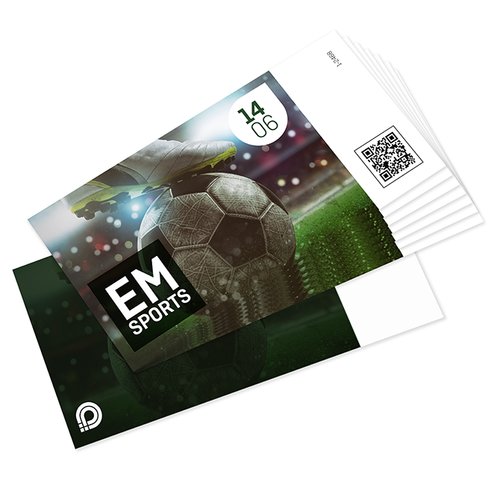 Papier Eintrittskarten.