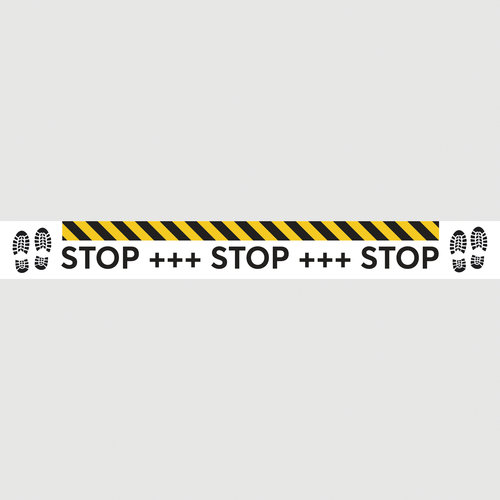 Stop Füße (gelb-schwarz)